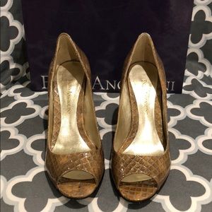 Enzo Angiolini peep toe heel